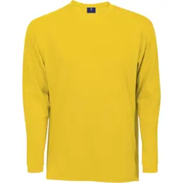 170g Long Sleeve T-Shirt 100 Cotton Yellow